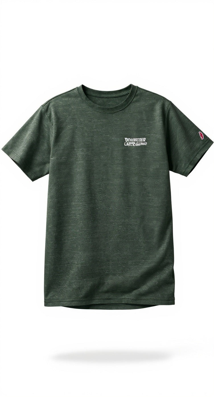 Fish Stamp Back Print T Shirt